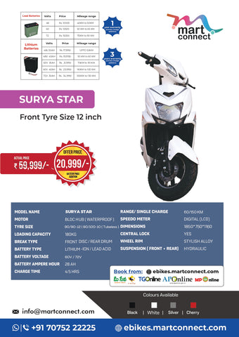 Mart Connect – Electric Scooter (Model: SURYA STAR)