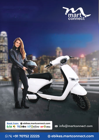 Mart Connect – Urban Electric Scooter (White Edition